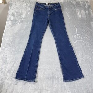 Levis Jeans Womens 27 725 High Rise Bootcut Dark Wash Blue Denim W27 L32